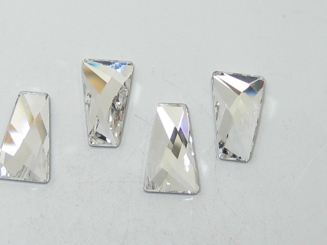 6 pcs. WING 12x7mm CRYSTAL FLAT BACK European Rhinestones